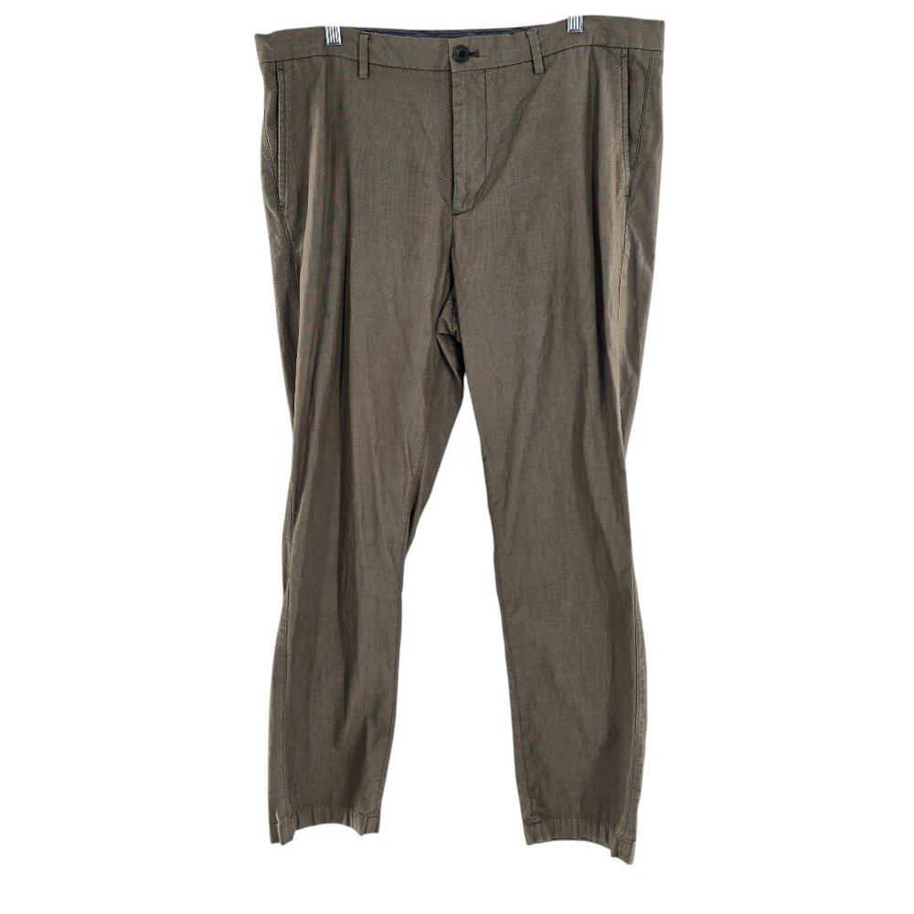 Banana Republic Chino Pants Mens 38x32 Brown Brown Aiden Fit Casual Formal